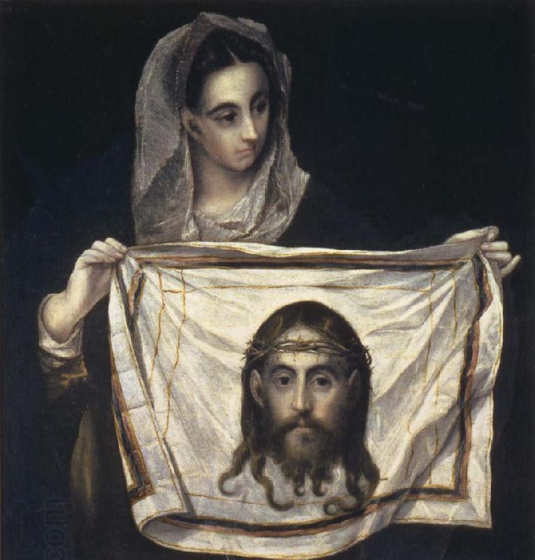 El Greco St Veronica  Holding the Veil oil painting picture